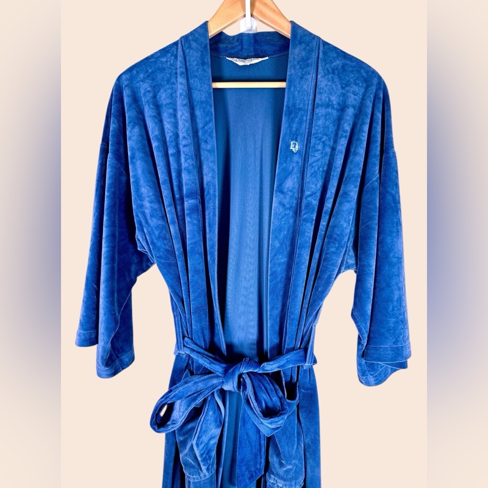 Dior Monsieur Velour Belted Robe UNISEX - Picture 3 of 11